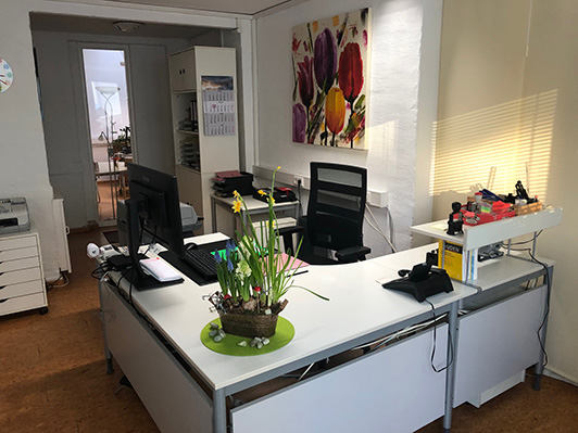 Empfangsbereich des Steuerbüro Ulrich